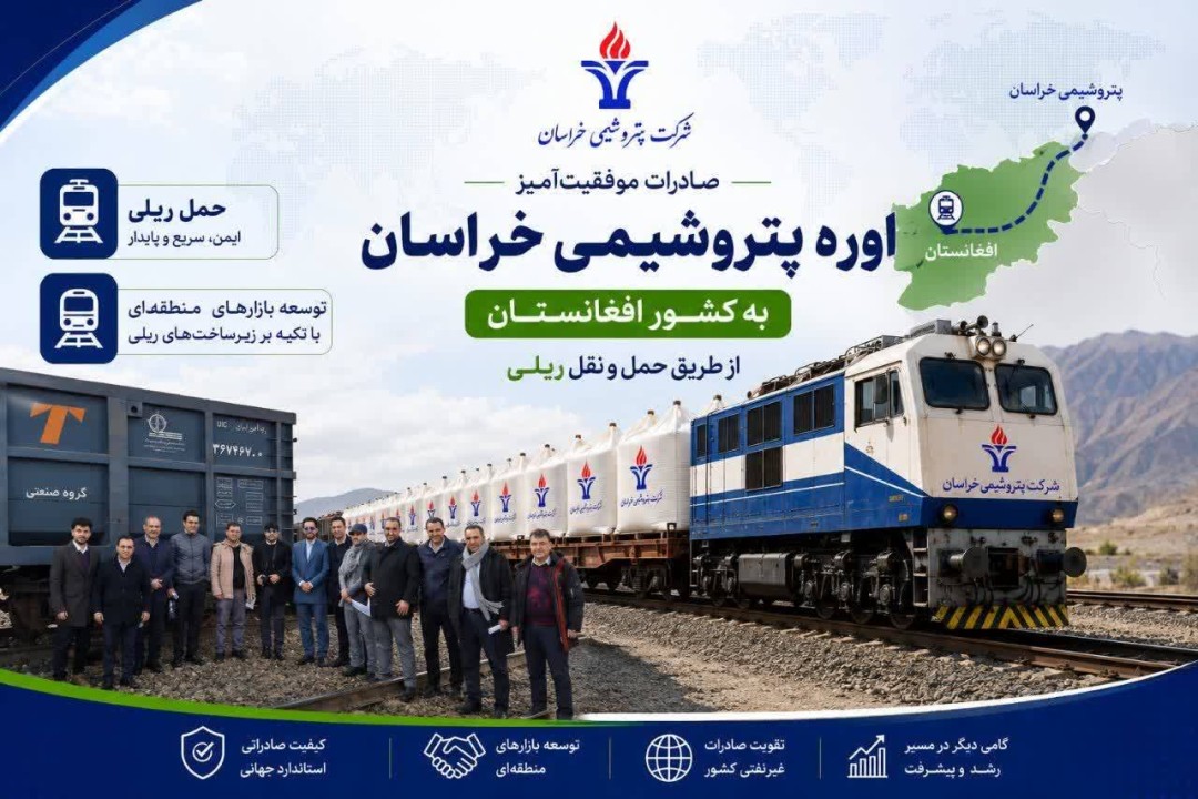نخستین صادرات ریلی کود اوره خراسان به کشور افغانستان