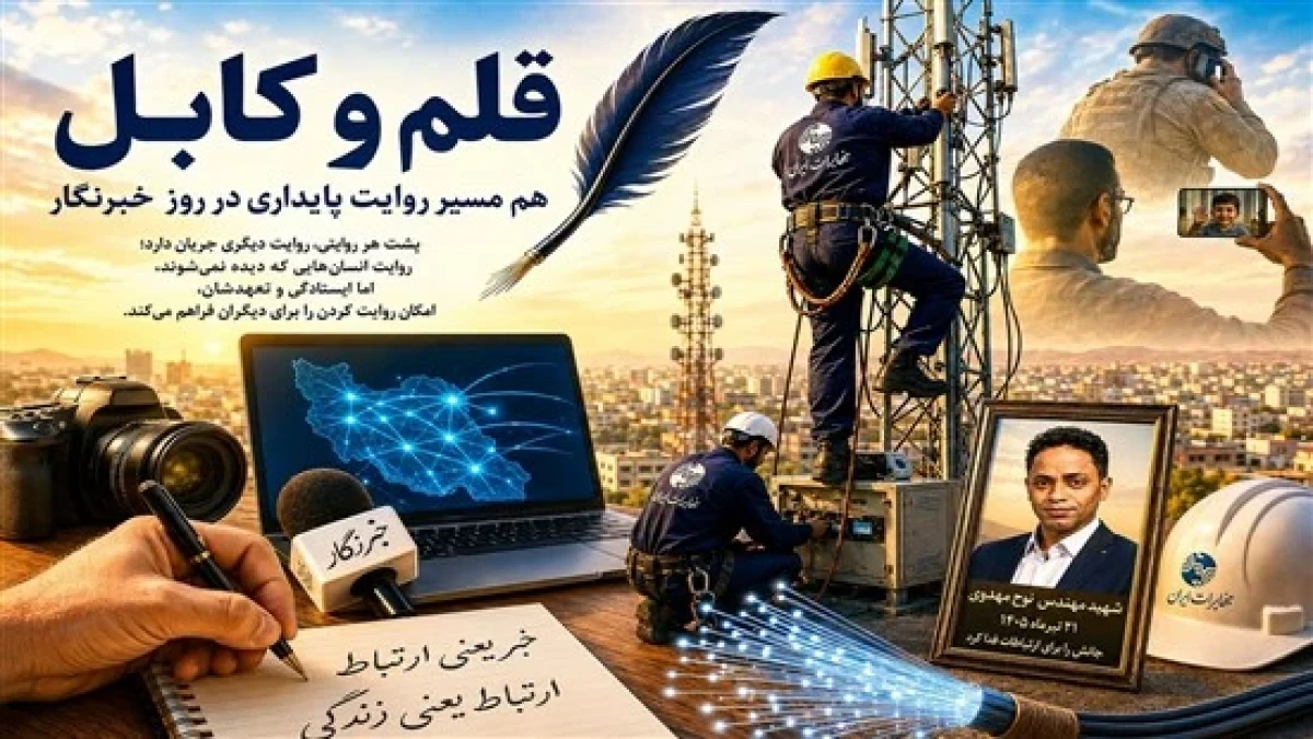 قلم و کابل؛ هم مسیر روایت پایداری در روز خبرنگار