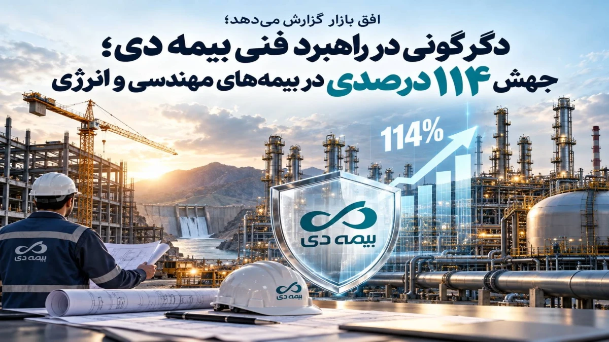 دگرگونی در راهبرد فنی بیمه دی؛ جهش ۱۱۴ درصدی در بیمه‌های مهندسی و انرژی